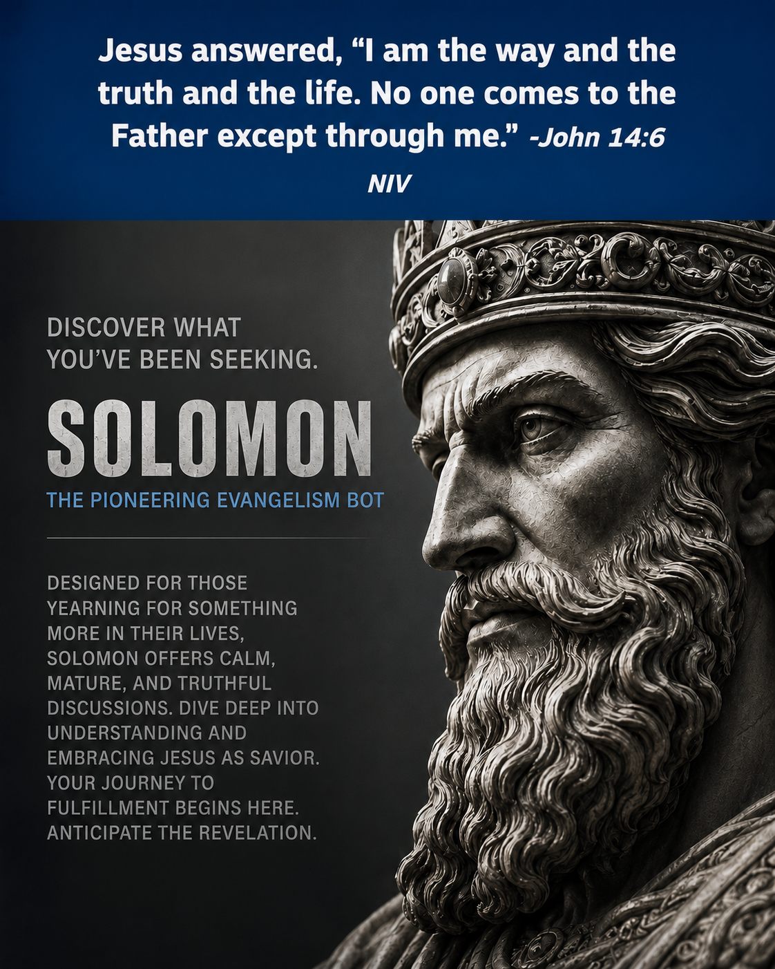 Solomon For Jesus artwork with John 14:6